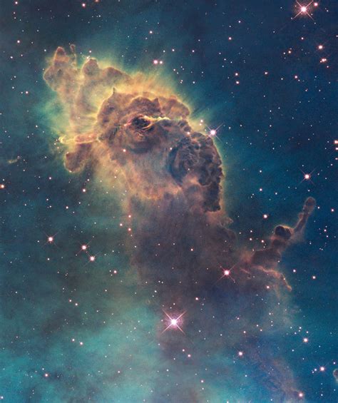Part Of The Carina Nebula Imaged By The Hubble One Of The Largest
