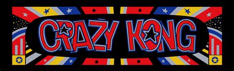 Crazy Kong Arcade Marquee 26 X 8 Arcade Marquee Dot Com