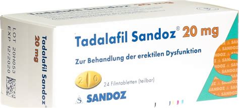 Tadalafil Sandoz Filmtabletten Mg St Ck In Der Adler Apotheke
