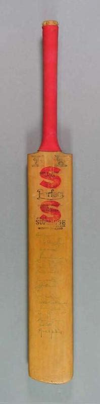 Cricket Bat Autographed By Australian West Indian And World Xi Cricketers 1977 78 Australian