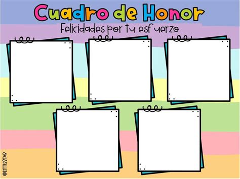 Cuadros De Honor Diferentes Tematicas 2 Imagenes Educativas