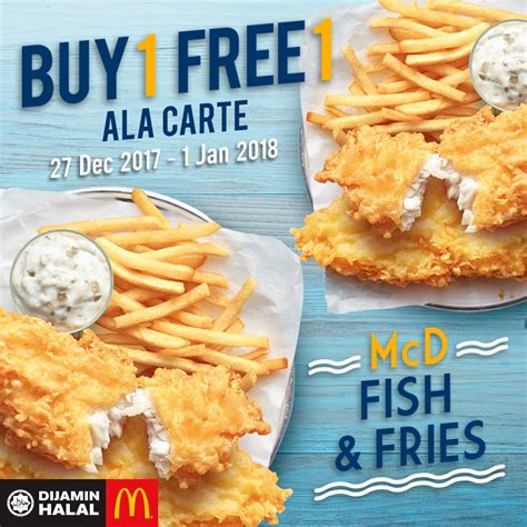 Penasaran dengan harga dan juga paket hematnya? McDonald's Buy 1 FREE 1 Fish & Fries (Ala Carte, Show FB ...