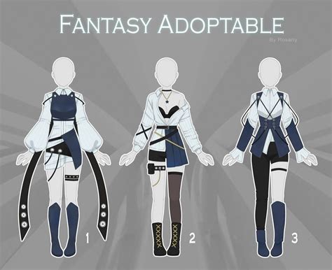 Open 13 Adoptable Fantasy Outfit 30 By Rosariy Fantasy Outfit
