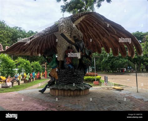 June 15 2019 Davao Philippines A Huge Statue Of The Philippine Eagle