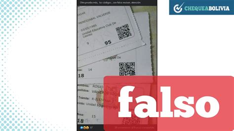 Denuncian codigos QR falsos de certificados de sufragio | ChequeaBolivia
