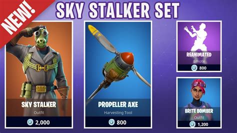 New Sky Stalker Set Fortnite Item Shop June 22 2018 Youtube