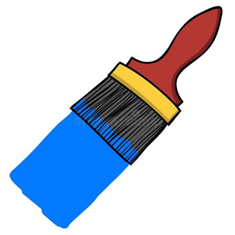 Paint Brush Cartoon Stock Vector Illustration Of Design 26862976