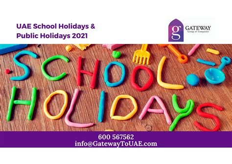 Uae School Holidays And Public Holidays 2021 Business Setup Uae