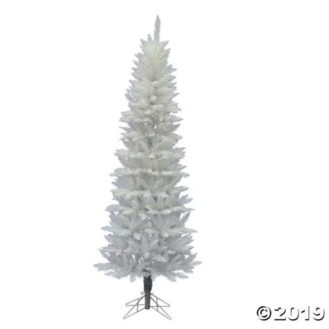 Vickerman 6 Sparkle White Spruce Pencil Christmas Tree Unlit 1