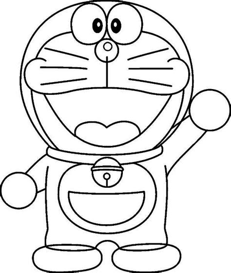 Here Home Doraemon Say Hi To Doraemon Coloring Pages Doraemon