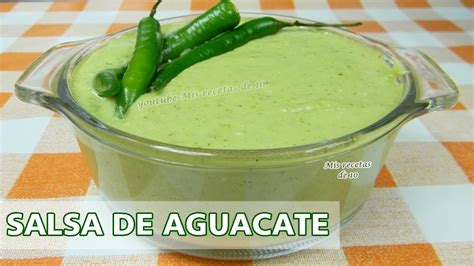 Salsa Taquera De Aguacate Salsa Verde Para Tacos Youtube