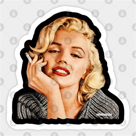 Marilyn Monroe Chicago Smoker Marilyn Monroe Sticker Teepublic