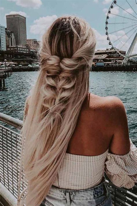 10 easy upstyles for long hair fashion style