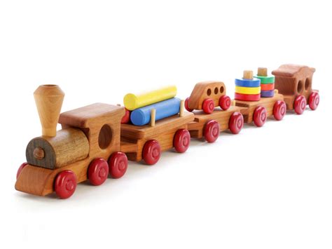 Wooden Train Set Toddler Toy Etsy Wooden Train Wooden Toy Train