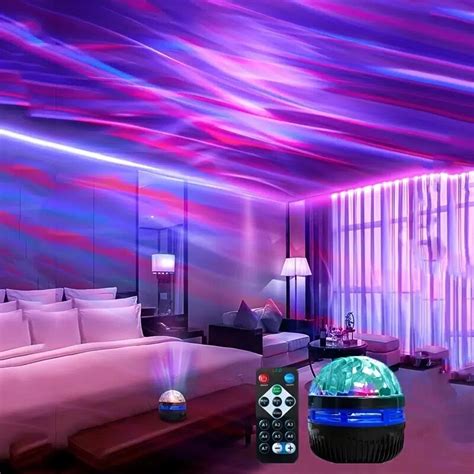 Usb Sterrenhemel Projector Licht Met Kleur Patronen Ocean Wave Night Lights Voor Kinderen