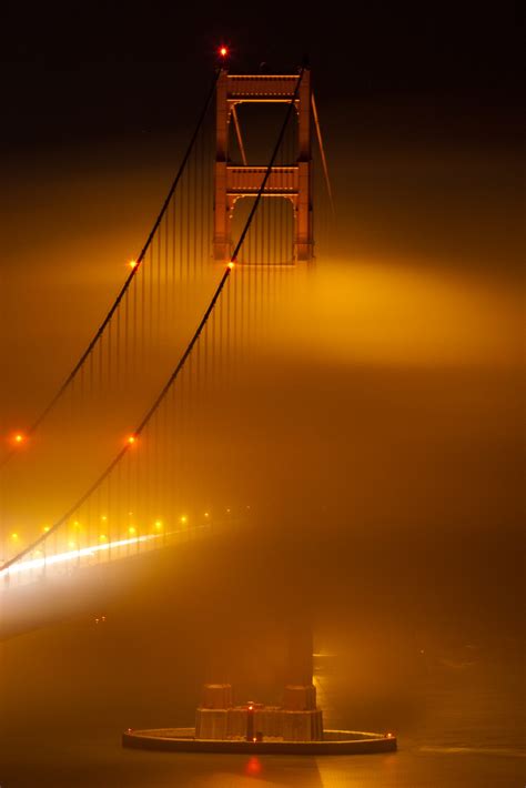 Golden Gate Bridge Night Fog J Günther