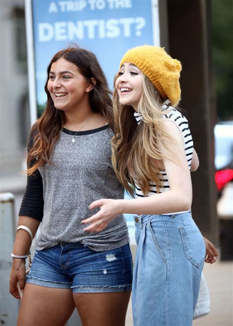 Olivia Holt And Sabrina Carpenter Shopping In Manhattan September 2015
