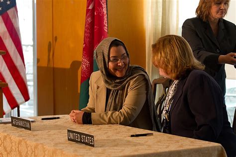 Prm Assistant Secretary Anne C Richard And Afghan Minister Of Public