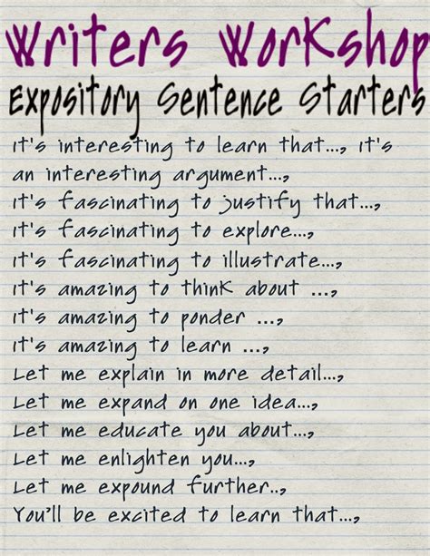 Reading Sage Best Topic Sentence Starters Expository Text
