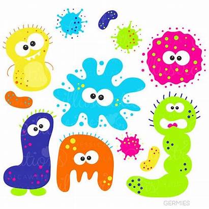 Clipart Bacteria Virus Biology Microbiology Germies Commercial
