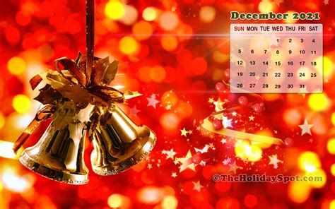 December 2021 Calendar Wallpaper 1280x960