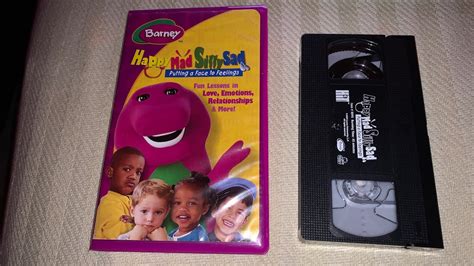 Opening To Barney Happy Mad Silly Sad 2003 Vhs Side Label 899 Youtube