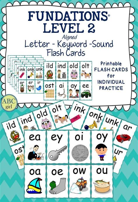 Printable Fundations Letter Cards