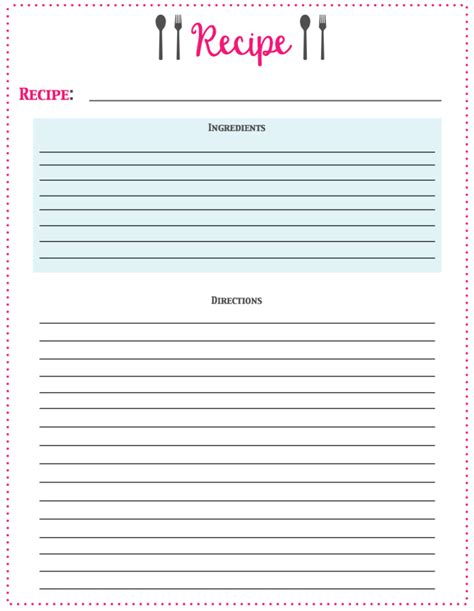 Free Printable Easy Recipes