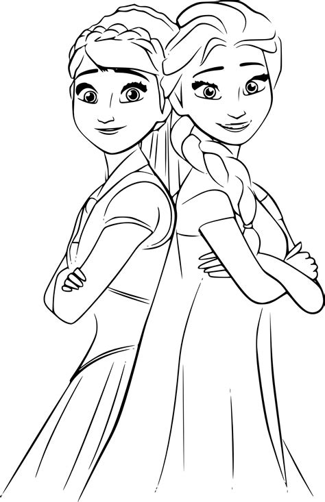 Coloriage Elsa Anna et dessin à imprimer  Coloriage elsa, Coloriage