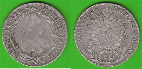 Habsburg RDR Ungarn 20 Kreuzer 1778 B Maria Theresia 1740 1780