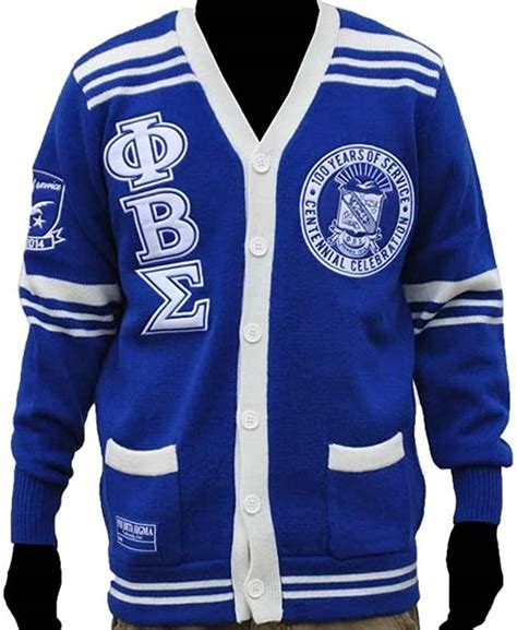 Phi Beta Sigma Fraternity Mens Centenial Wool Jacket 2xl Blue At Amazon