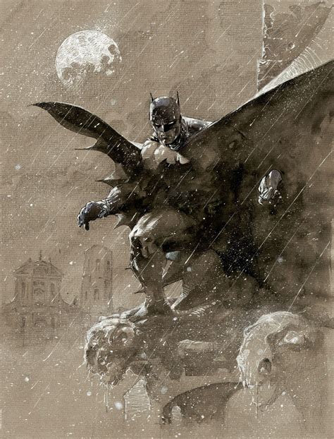 Batman Over San Prospero By Jim Lee