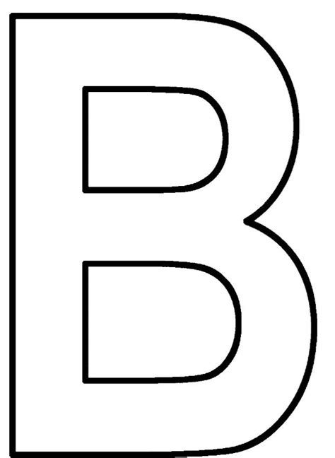 Letter B Printable Template