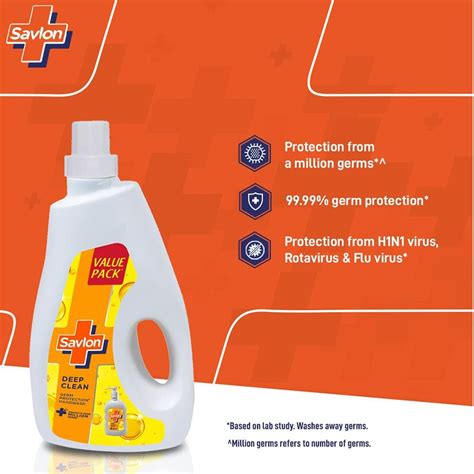 Buy Savlon Deep Clean Liquid Handwash Bottle 1800ml Online At Best Price Itc Estore