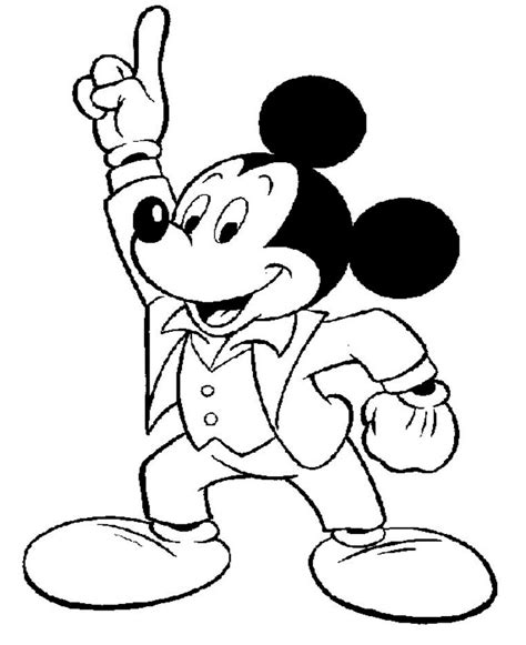 Gambar Mewarnai Mickey Mouse Buku Belajar Mewarnai Gambar Mickey