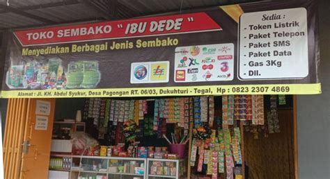 Banner Toko Sembako Dan Pulsa Serbabisnis Desain Desain Banner Papan