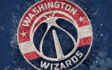 Download Wallpapers Washington Wizards 4k Creative Logo American