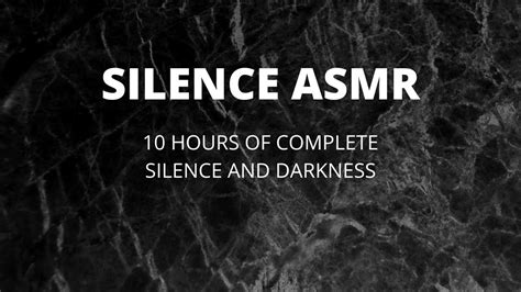 Asmr Silence10 Hours Of Complete Darkness Refresh Your Mind