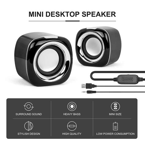 Computer Speakers For Desktop Pc Powered Speaker Usb Powered Monitor