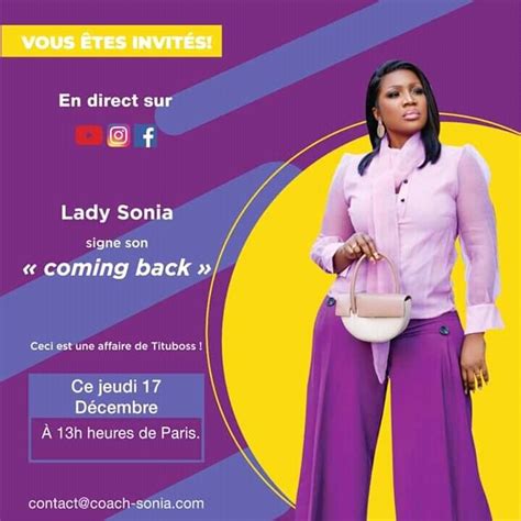 🔴 Lady Sonia Signe Son Grand Retour Doingbuzz