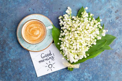 Notes Good Morning Coffee Flowers Featuring Flowers Lily Of The Valley