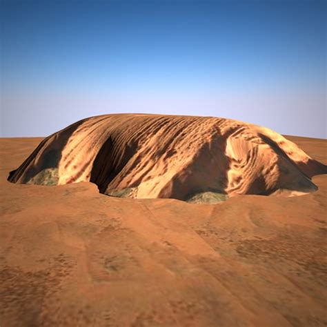 Uluru Rock Sandstone 3d 3ds