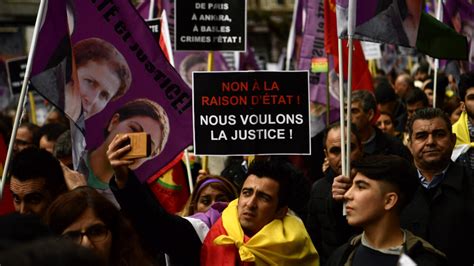 Five Years On Kurds March In Paris To Demand Justice For Slain Activists