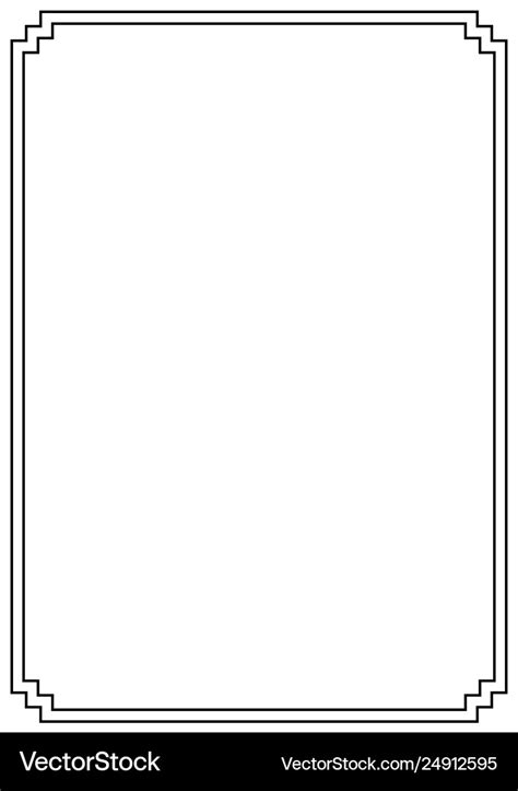 A4 Size Page Border Design Black And White 845 A4 Size Border Free