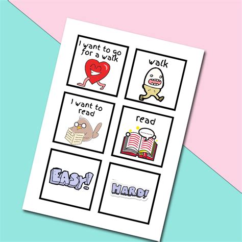 168 Printable Communication Cards For Non Verbal Autism Etsy
