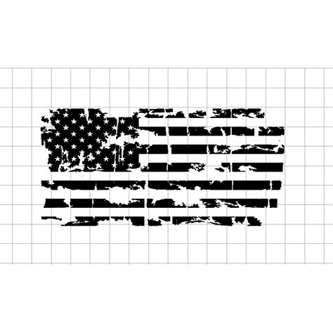Distressed American Flag Sticker Fast Lane Graphix
