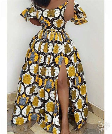 ankara maxi dress off shoulder dress romantic bella gorgeous suitable cotton african print
