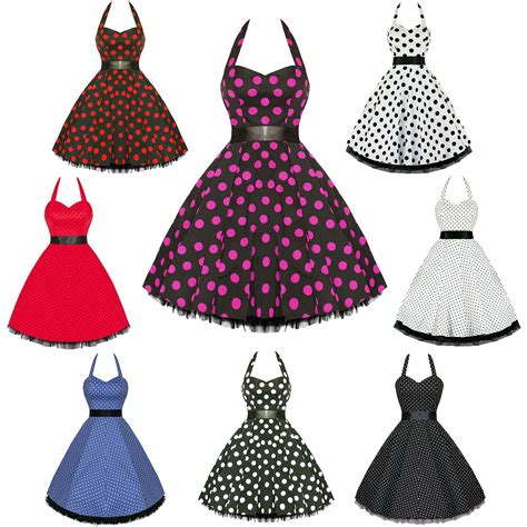 Hearts And Roses London Polka Dot S Rockabilly Pinup Party Swing Prom Dress Plus Size Retro