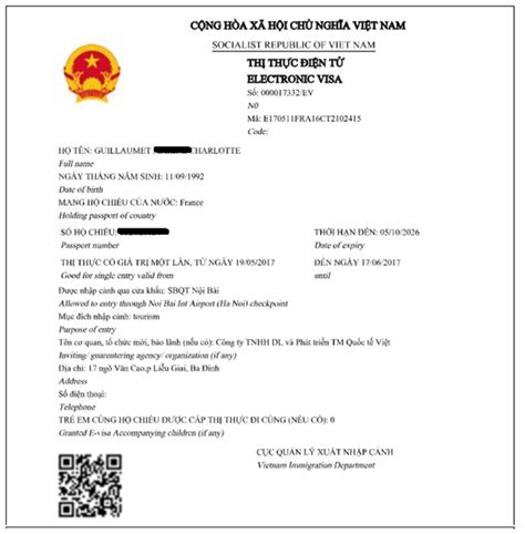 Vietnam Visa Forms And Sample Downloads