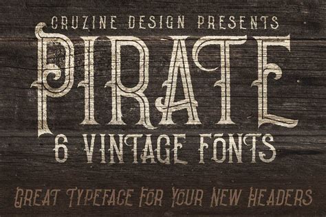 Pirate Vintage Style Font 48692 Display Font Bundles